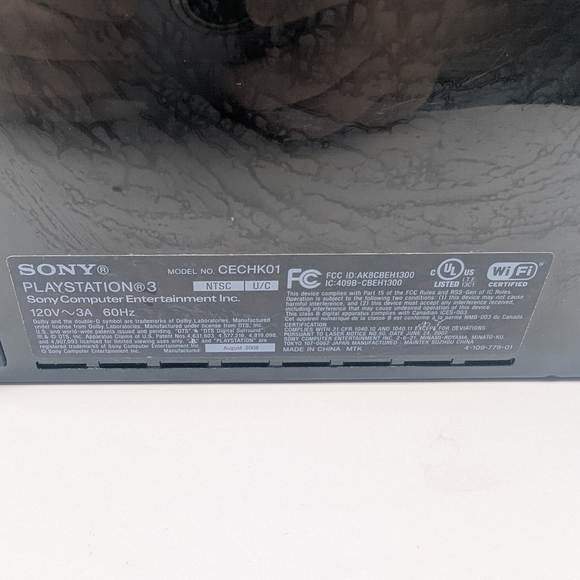 Sony Playstation 3 Console PS3 Fat 80 GB CECHK01 - Tested - Picture 4 of 6